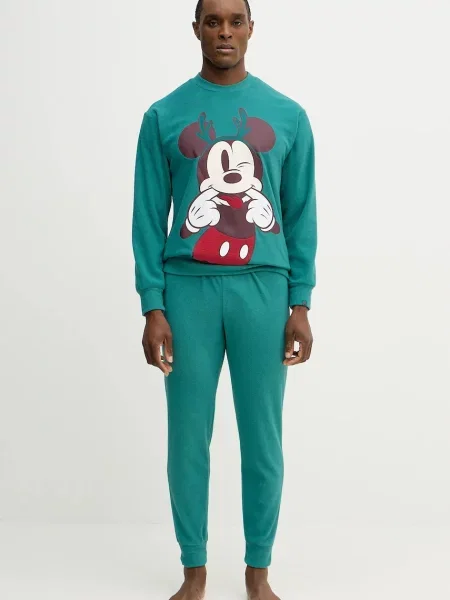 United Colors of Benetton piżama z nadrukiem zielony