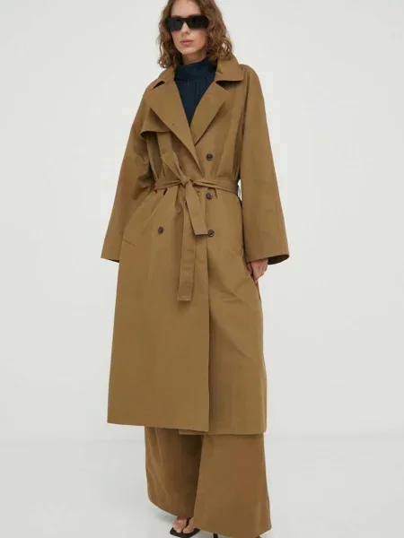 Lovechild trenci femei de tranzitie oversize verde