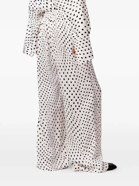 Πουά παντελόνι Stella Mccartney με κορδόνι λευκό