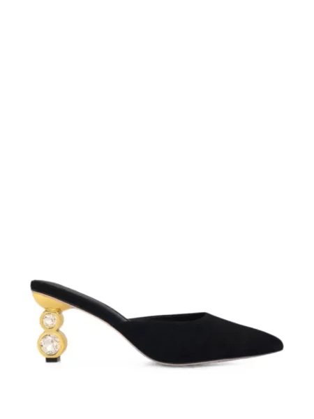 Papuci tip mules Kat Maconie negru