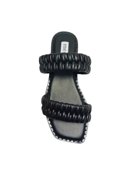 Klapki Steve Madden skórzane czarne