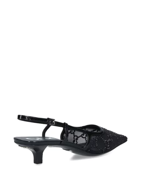 Pantofi cu toc Gucci slingback negru