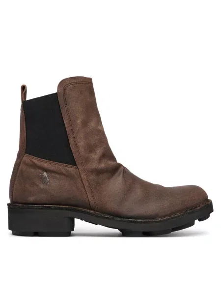 Botki Fly London beżowe