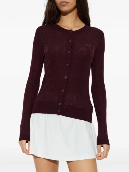Cardigan Lacoste de lână violet