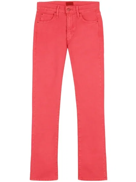 Skinny jeansy skinny Mother różowe