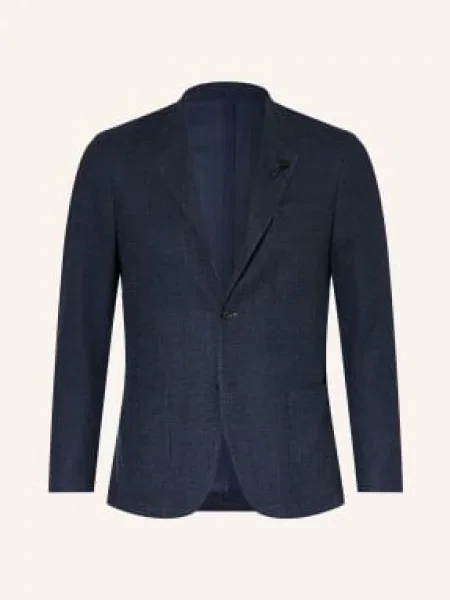 Lardini Pletené Sako Extra Slim Fit tmavě modrá