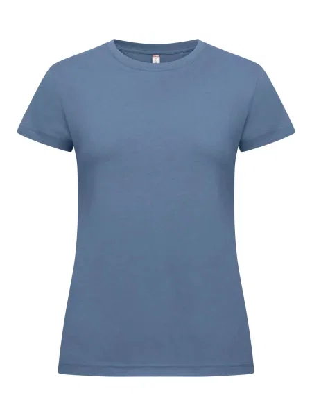 Clique New Classic-T – koszulka z ringspun bawełny – Steel Blue niebieska