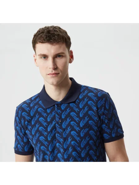 Поло Lacoste синее