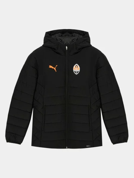 Демісезонна куртка PUMA Fcsd Hooded Padded Jacket комбінований верх чорний