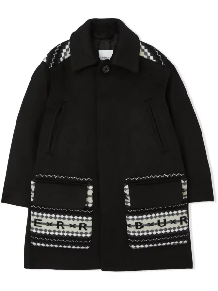 Płaszcz dziecięcy Burberry czarny