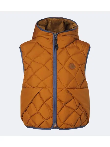 Vestă din puf Moncler maro