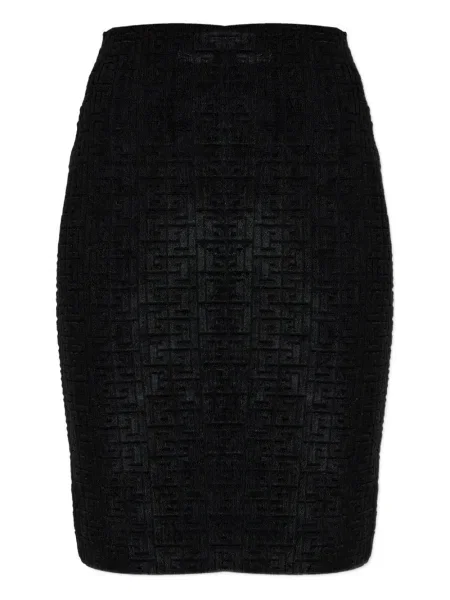 Fustă tip creion Balmain negru