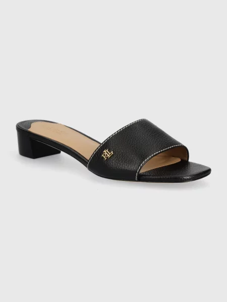 Кожени чехли Lauren Ralph Lauren Fay черно с дебел
