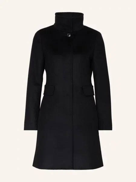 Max Mara Studio Vlněný Kabát Agnese černá