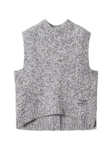 Top Maison Kitsune tricotate gri