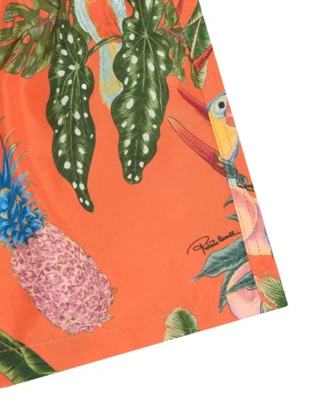 Kąpielówki dziecięce Roberto Cavalli pomarańczowe