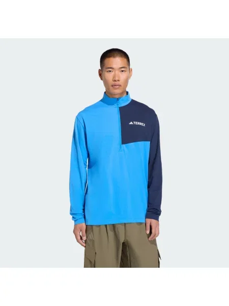 Koszulka z długim rękawem adidas Terrex Multi Climacool half zip XS niebieski