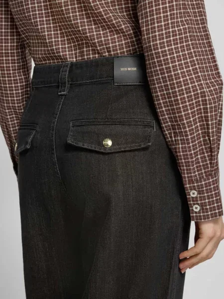 Jeansy o kroju barrel model „Aymen” Mos Mosh czarne