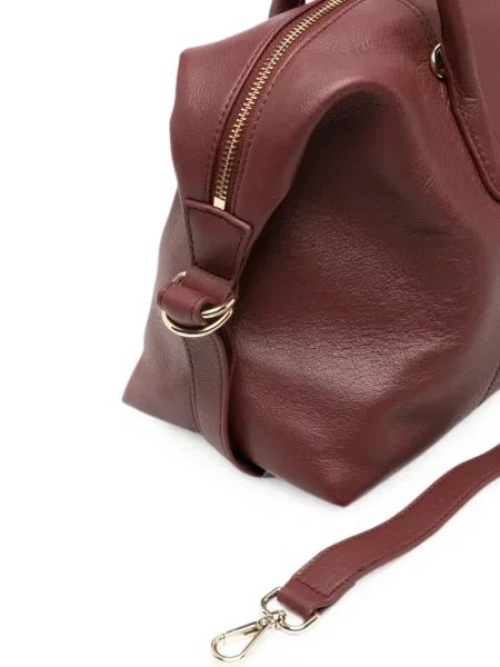 Geantă shopper Patrizia Pepe din piele maro