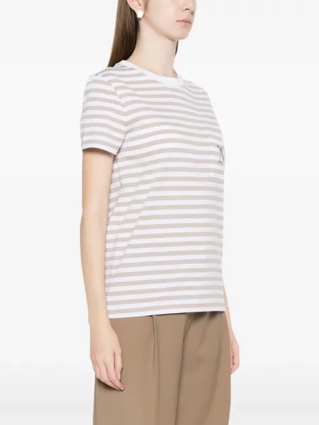 Tricou Max Mara cu dungi alb