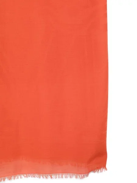 Fular Max Mara cu franjuri portocaliu