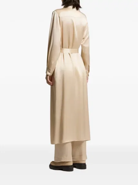 Cu centură rochie tip cămașă Peserico din satin