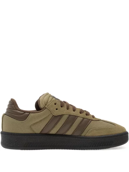 Sneakerși Adidas Campus cu imagine alergare din piele de căprioară negru