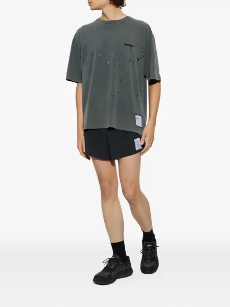 Tricou Satisfy zdrențuiți negru