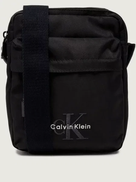 Válltáska Calvin Klein Bold Reporter fekete