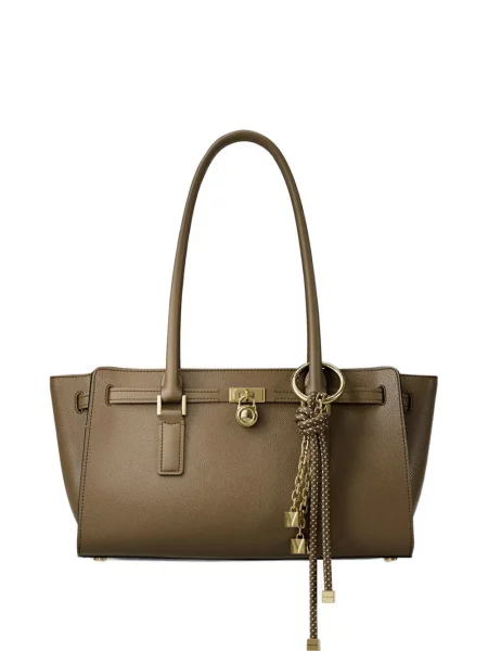 Geantă shopper Michael Kors din piele verde