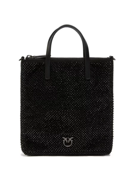 Kryształ górski torebka Pinko czarna