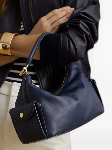 Geantă Lauren Ralph Lauren albastru