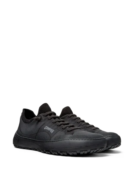 Sneakerși Camper cu șireturi tricotate negru