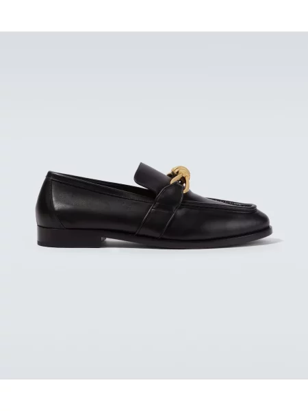 Pantofi loafer Bottega Veneta din piele negru