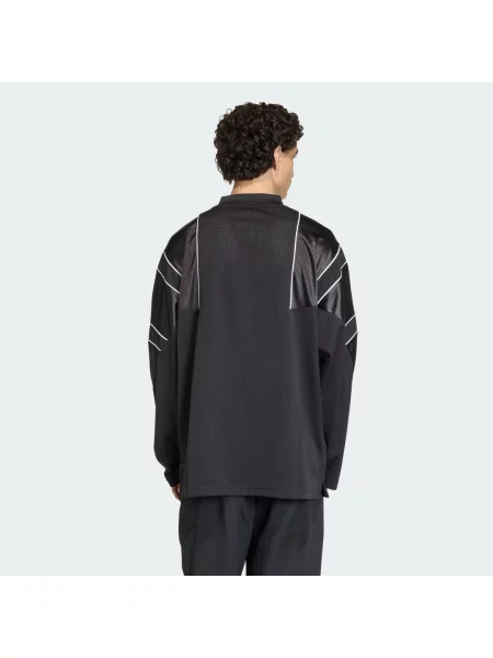 Dlouhé tričko s dlouhým rukávem Adidas s dlouhými rukávy jersey černé