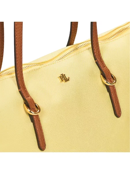 Shopper kabelka Lauren Ralph Lauren žlutá