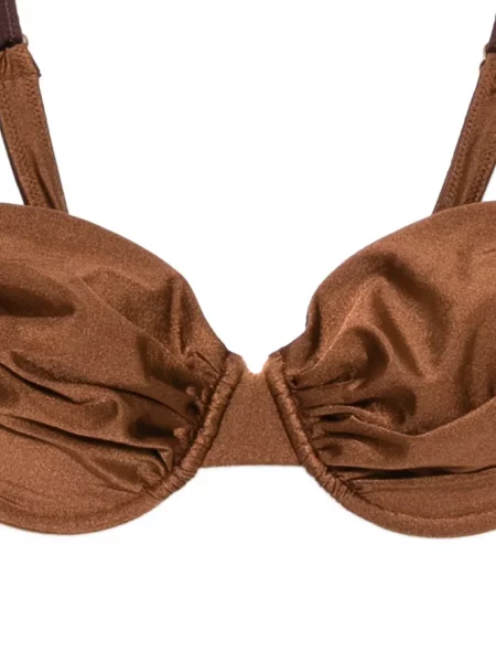 Bikini Daze Dayz cu volane maro