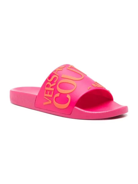 Klapki Versace Jeans Couture różowe