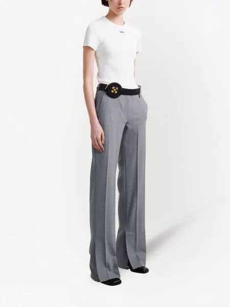 Kalhoty Off-white bílé