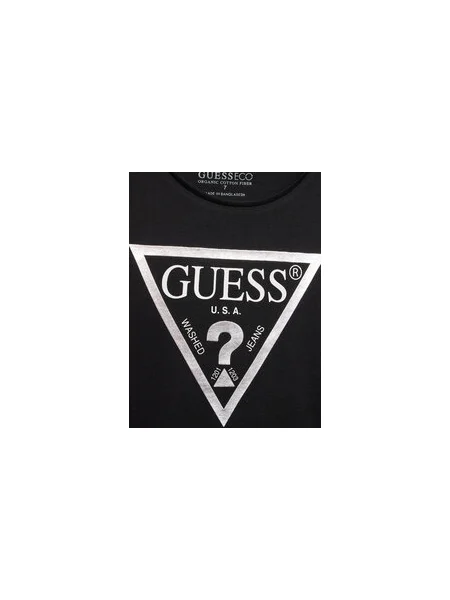 Guess Póló Regular Fit fekete