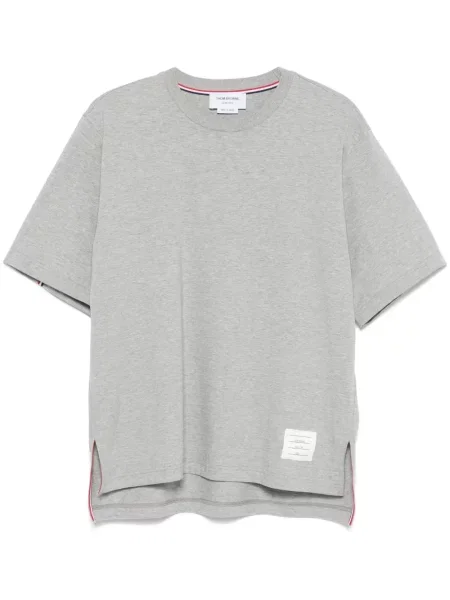 Tricou Thom Browne cu dungi gri