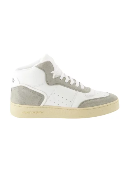 Sneakersy Saint Laurent zamszowe białe