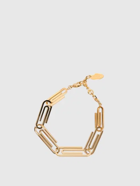 Золотистий браслет Paperclip Off-white