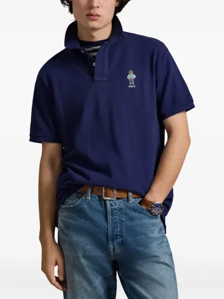 Ριγέ δερμάτινος κάλτσες Polo Ralph Lauren με κορδόνι μαύρο