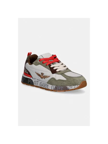 Sneakersy Aeronautica Militare zamszowe