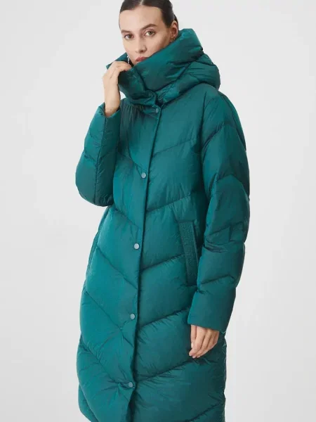 Medicine płaszcz puchowy turkusowy zimowy
