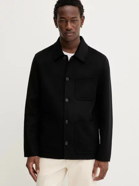 Filippa K geacă de lână de tranziție negru