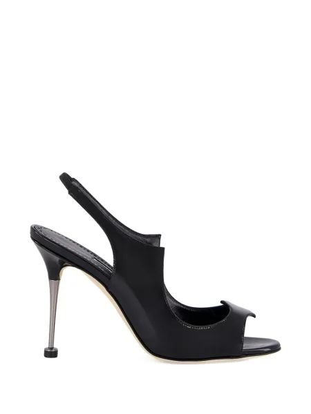 Pantofi cu toc Manolo Blahnik slingback negru