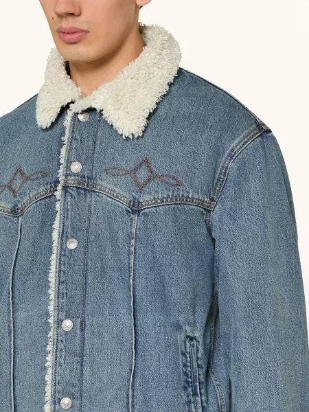 Levi's® Džínová Bunda tmavě modrá bílá