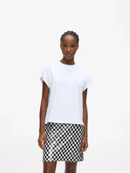 Karl Lagerfeld Tricou Autograph' alb